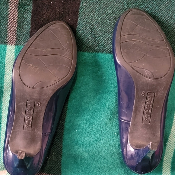 WOMENS COMFORT PLUS HEELS BLUE SIZE 8 - Picture 2 of 14
